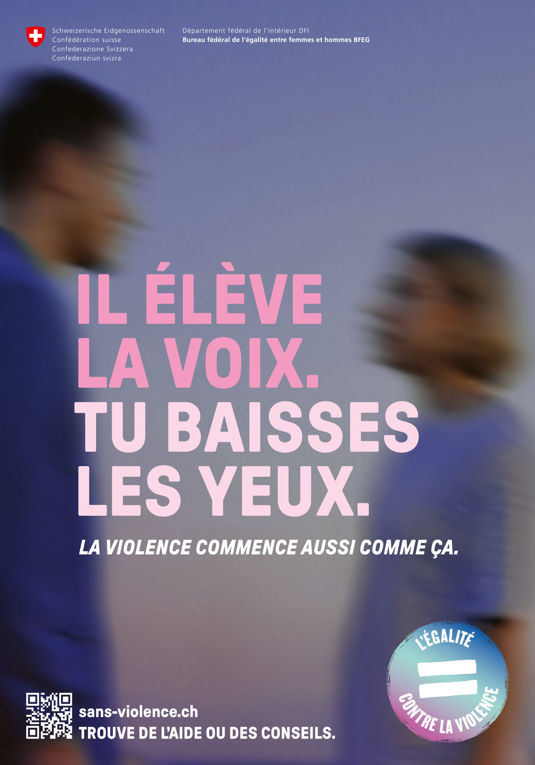 Affiche format mondial F4 « Il élève la voix. »
