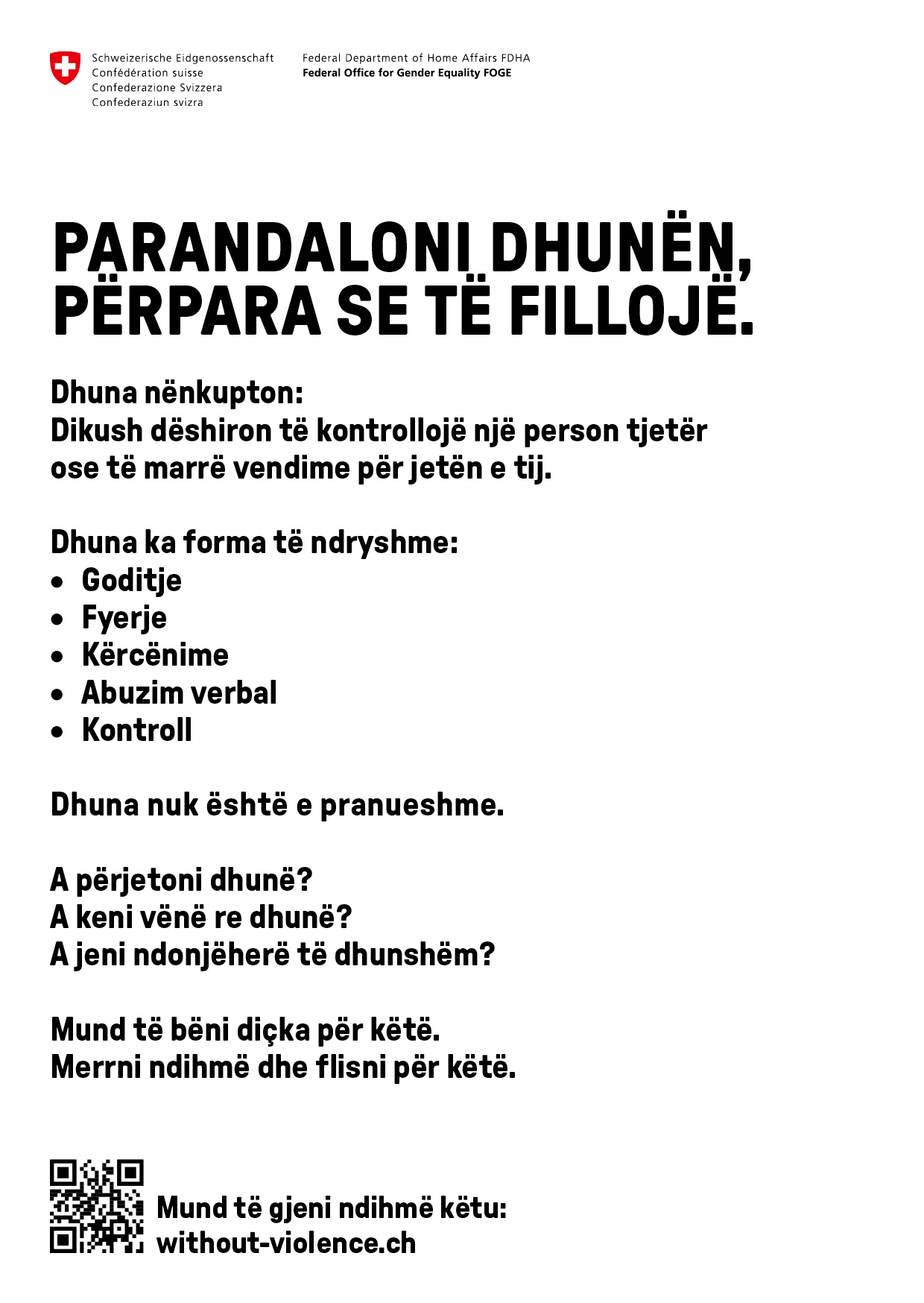 Dépliant dans d’autres langues A6