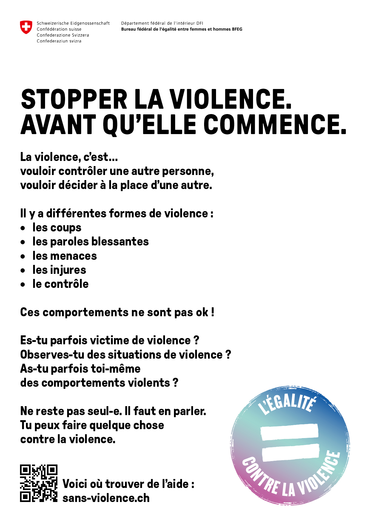 Flyer en langage simplifié A6