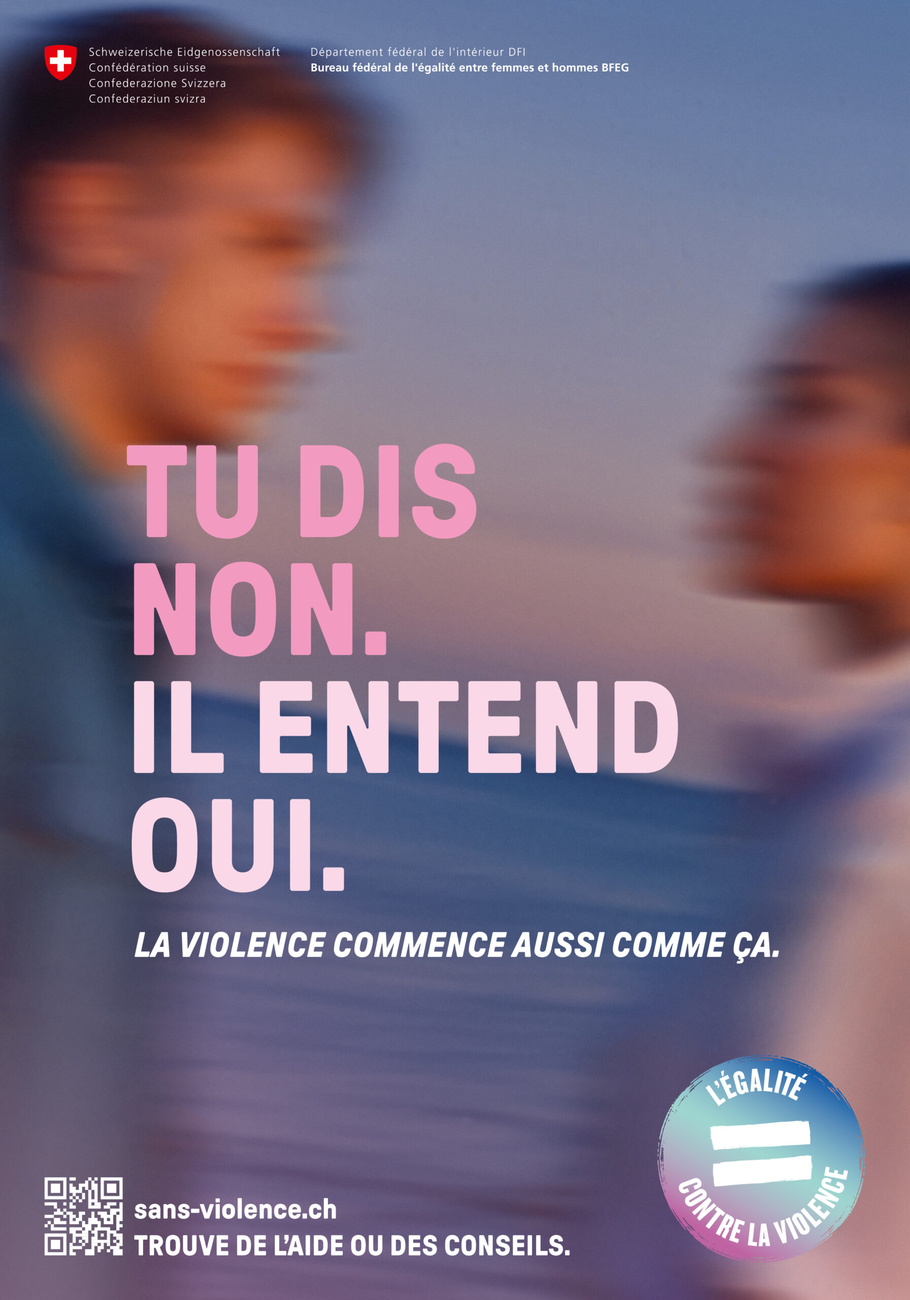 Affiche format mondial F4 « Tu dis non. »