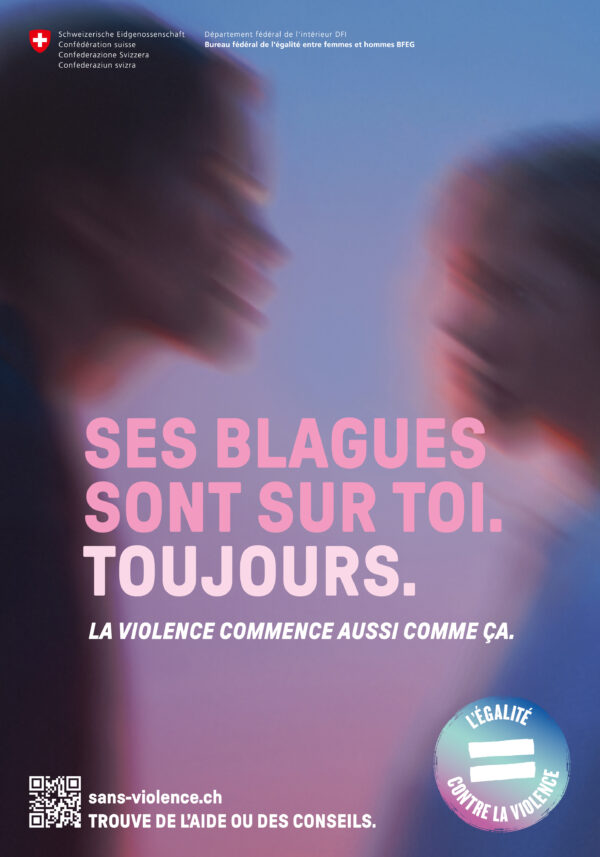 Affiche format mondial F4 « Les blagues sont à vos dépens. »