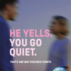 Affiche A3 "Il élève la voix." - ENG