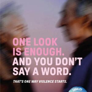 Affiche A3 "Un regard suffit." - ENG