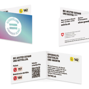 Flyer au format « carte de crédit » (en lot de 20)